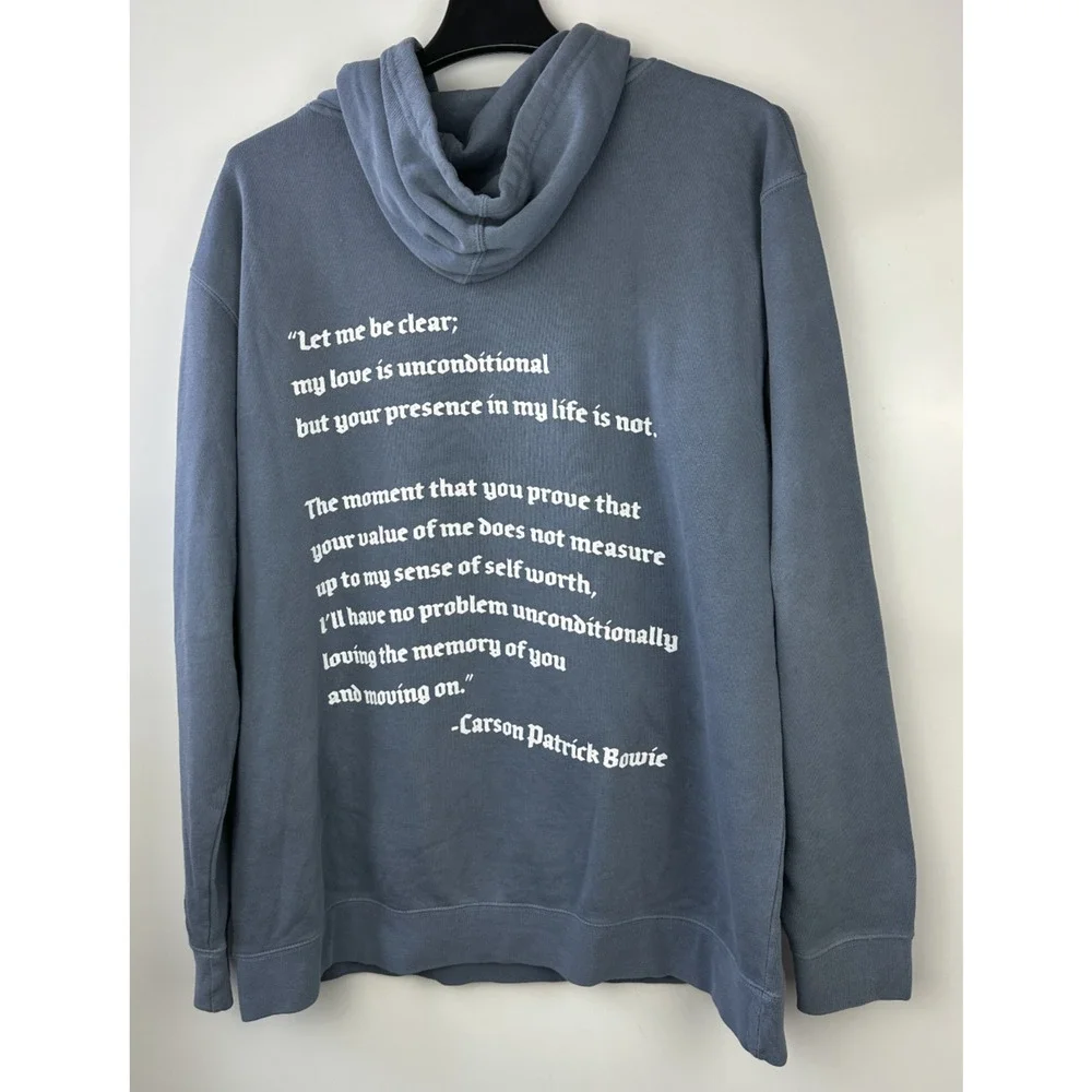 Boys Lie Hoodie Oversized One Size Long Sweatshirt Angels Cherub Graphic Print - Picture 6 of 16